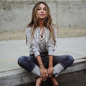 Sincerely Jules Kaia Front Lace Up Size Small